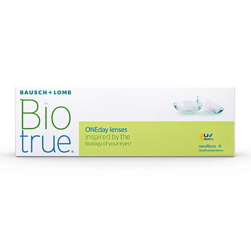 Biotrue ONEday 90 pack contact lenses – daily disposable lenses with biomimetic hydration for all-day comfort