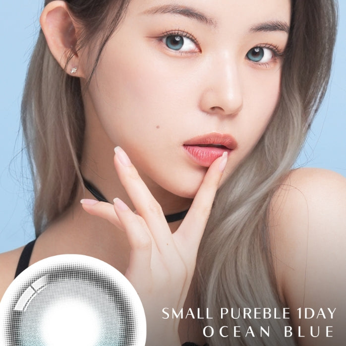 SMALL PUREBLE OCEAN BLUE/ 1DAY, 10PCS (C.A.S TECHNOLOGY)